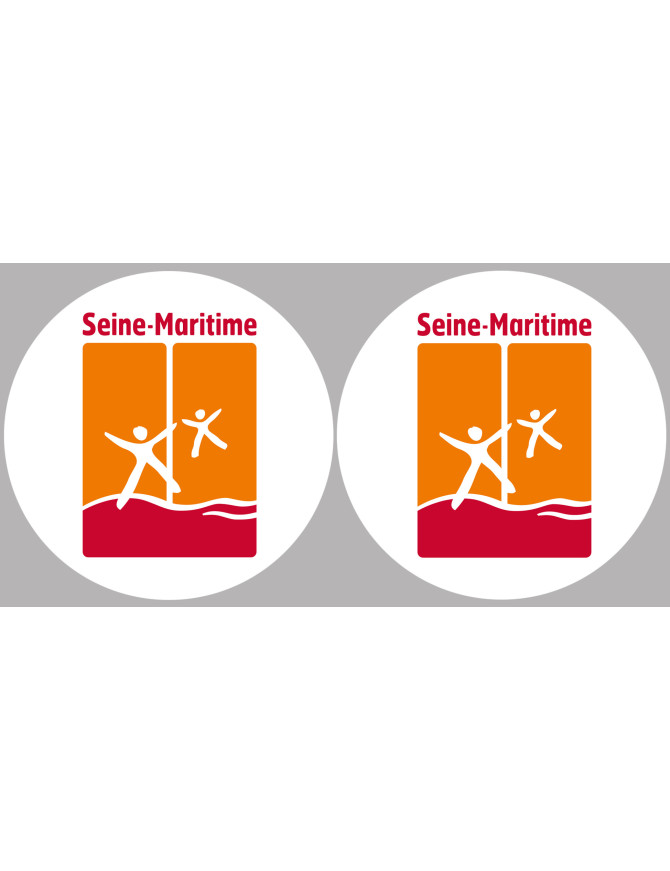 la Seine Maritime (2fois 5cm) - Sticker/autocollant