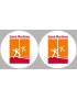 la Seine Maritime (2fois 5cm) - Sticker/autocollant