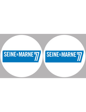la Seine et Marne (2fois 5cm) - Sticker/autocollant