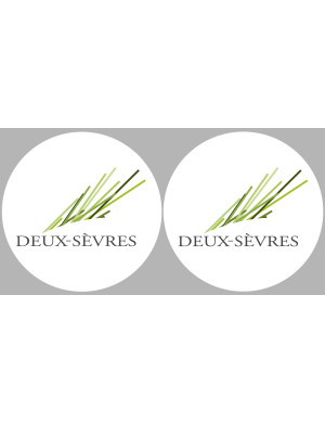 les Deux-Sèvres (2fois 5cm) - Sticker/autocollant