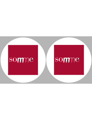 la Somme (2fois 5cm) - Sticker/autocollant