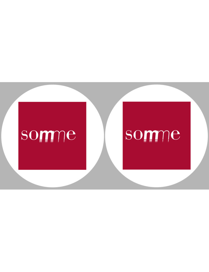 la Somme (2fois 5cm) - Sticker/autocollant