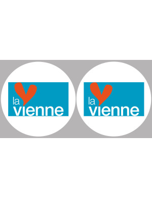 la Vienne (2fois 5cm) - Sticker/autocollant
