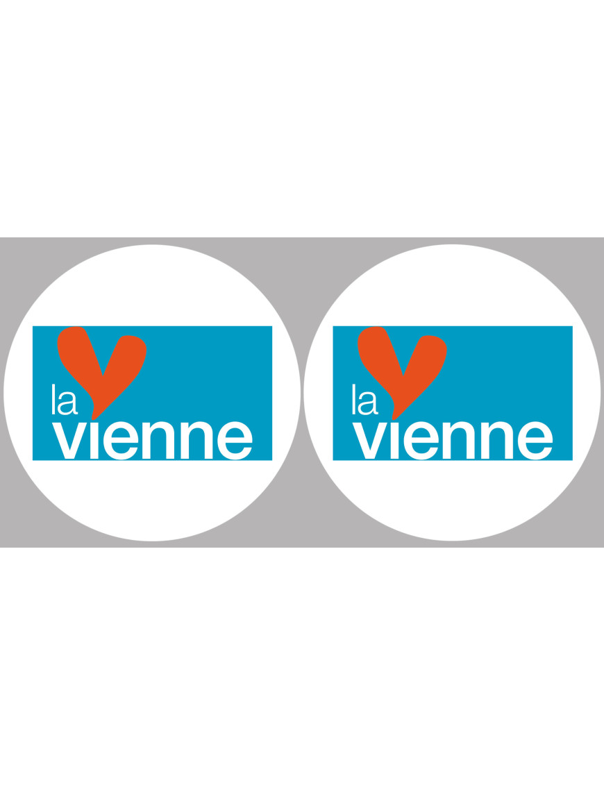 la Vienne (2fois 5cm) - Sticker/autocollant