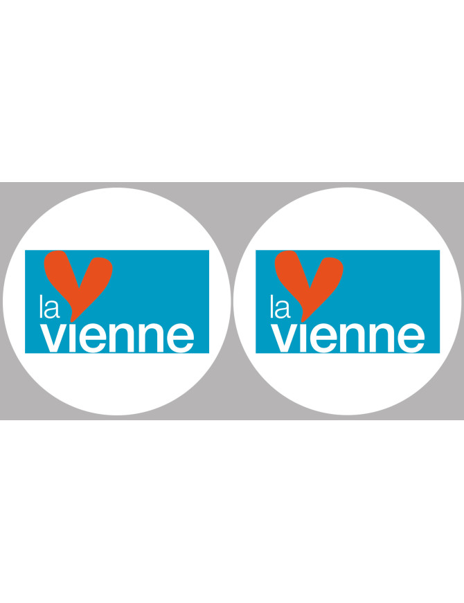 la Vienne (2fois 5cm) - Sticker/autocollant