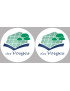 les Vosges (2fois 5cm) - Sticker/autocollant
