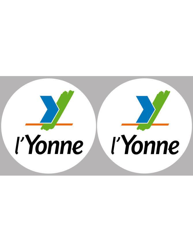 l'Yonne (2fois 5cm) - Sticker/autocollant
