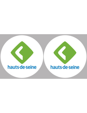les Hauts-de-Seine (2fois 5cm) - Sticker/autocollant