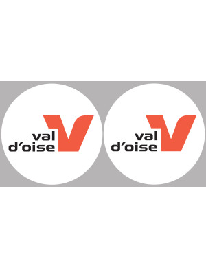 le Val d'Oise (2fois 5cm) - Sticker/autocollant