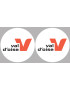 le Val d'Oise (2fois 5cm) - Sticker/autocollant