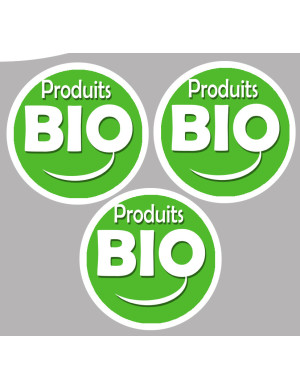 produit bio (3 fois 5cm) - Sticker / autocollant