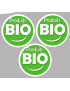 produit bio (3 fois 5cm) - Sticker / autocollant