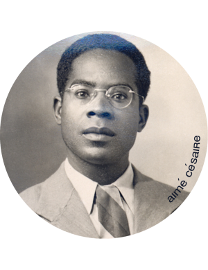 Aimé CESAIRE (20x20cm) - Sticker/autocollant