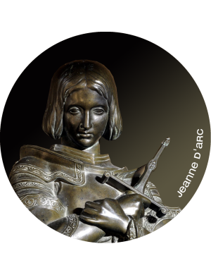 Jeanne d'Arc (15x15cm) - Sticker/autocollant