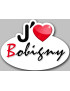 j'aime Bobigny (15x11cm) - Sticker/autocollant