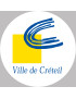 Créteil - 15x15cm - Sticker/autocollant