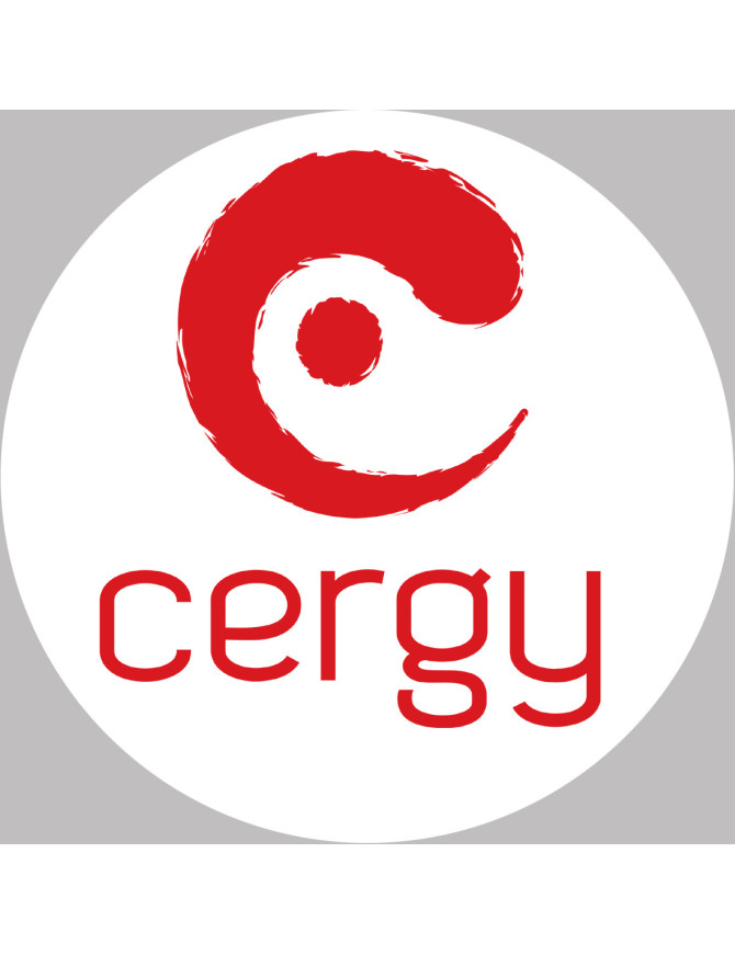 Cergy - 10x10cm - Sticker/autocollant