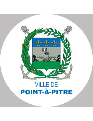 Pointe-à-Pitre - 10x10cm - Sticker/autocollant