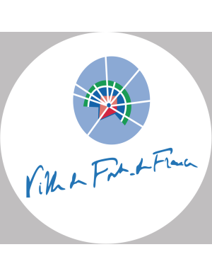 Fort de France - 5x5cm - Sticker/autocollant
