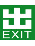 EXIT CHINOIS (5x5cm) - sticker/autocollant