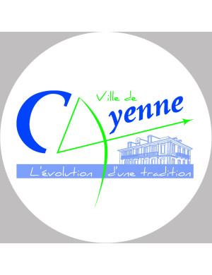 Cayenne - 15x15cm - Sticker/autocollant