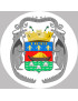Cayenne blason - 10x10cm - Sticker/autocollant