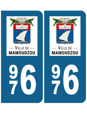immatriculation Mamoudzou - Sticker/autocollant