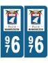 immatriculation Mamoudzou - Sticker/autocollant