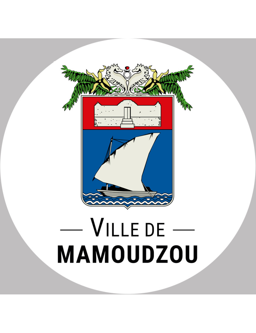 Mamoudzou - 5x5cm - Sticker/autocollant