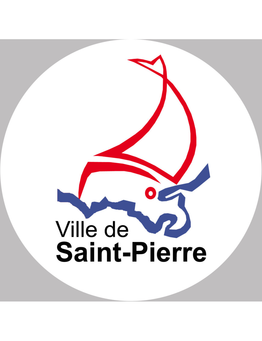 Saint-Pierre - 10x10cm - Sticker/autocollant