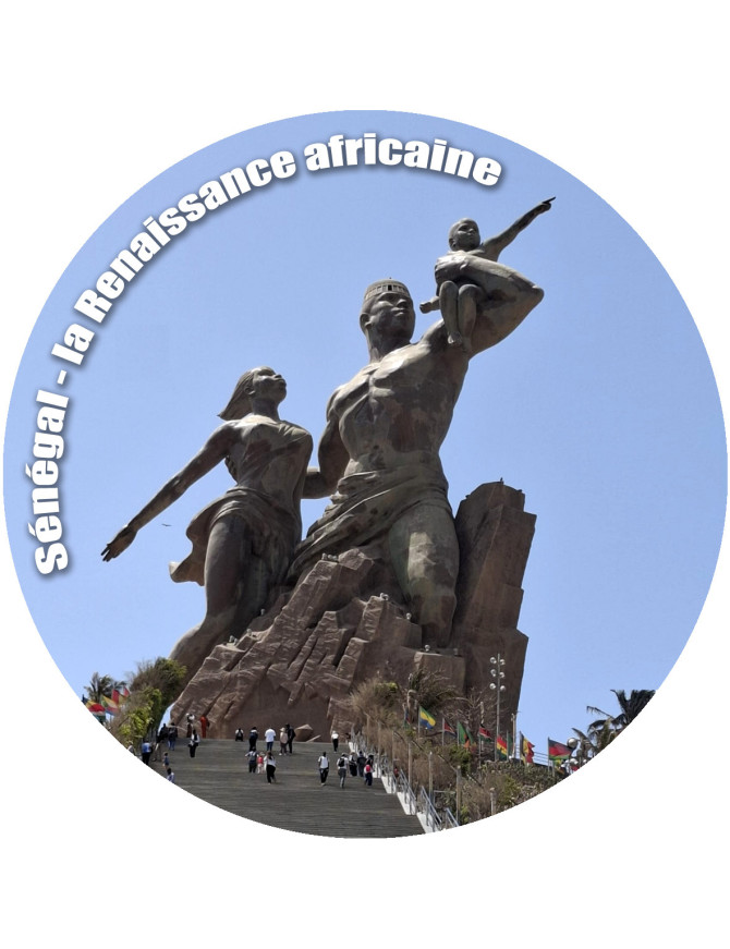 Le Sénégal - 5cm - Sticker/autocollant