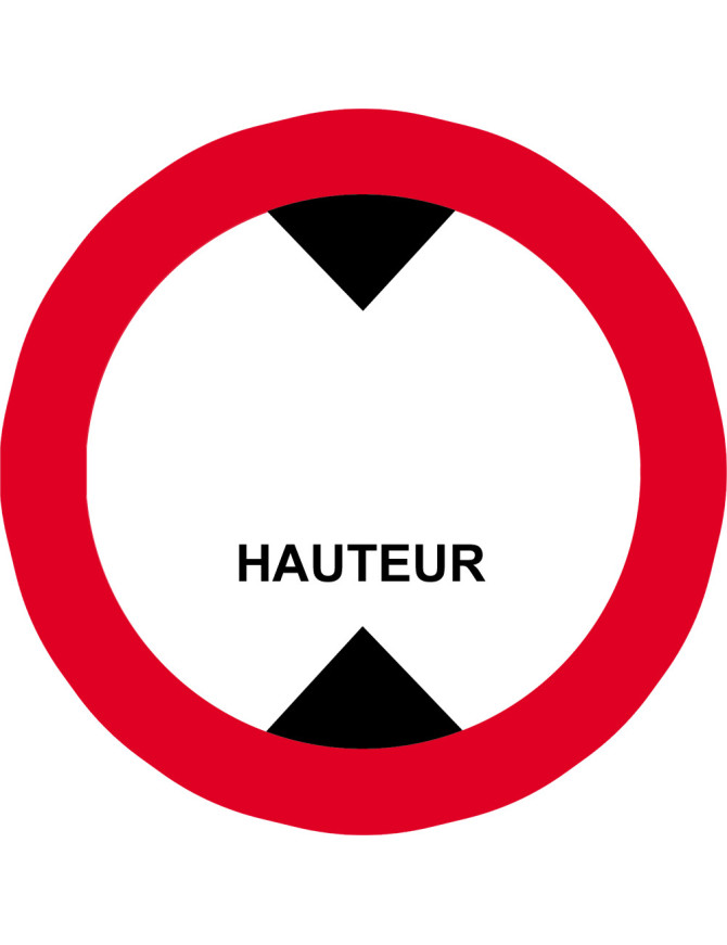 hauteur de passage à noter - 20cm - Sticker/autocollant