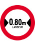 Largeur de passage 0.80m - 5cm - Sticker/autocollant