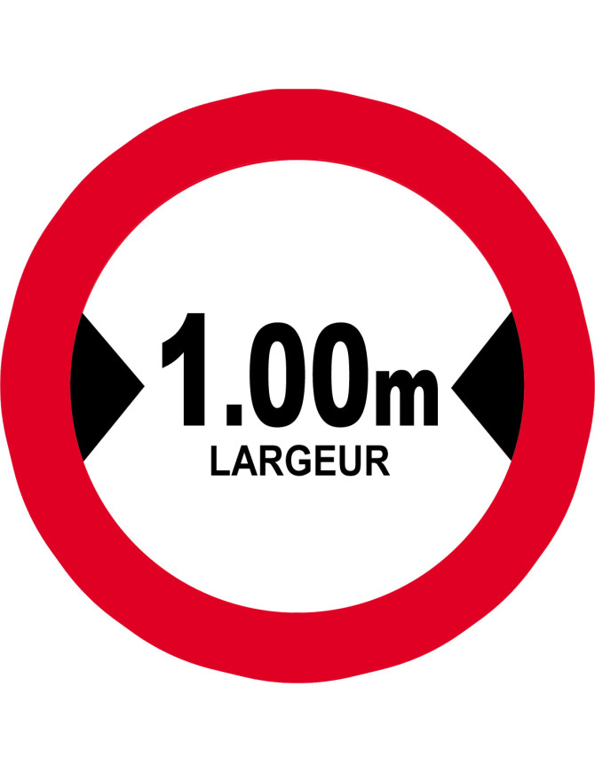 Largeur de passage 1.00m - 15cm - Sticker/autocollant