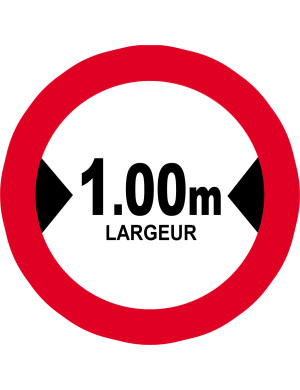 Largeur de passage 1.00m - 10cm - Sticker/autocollant