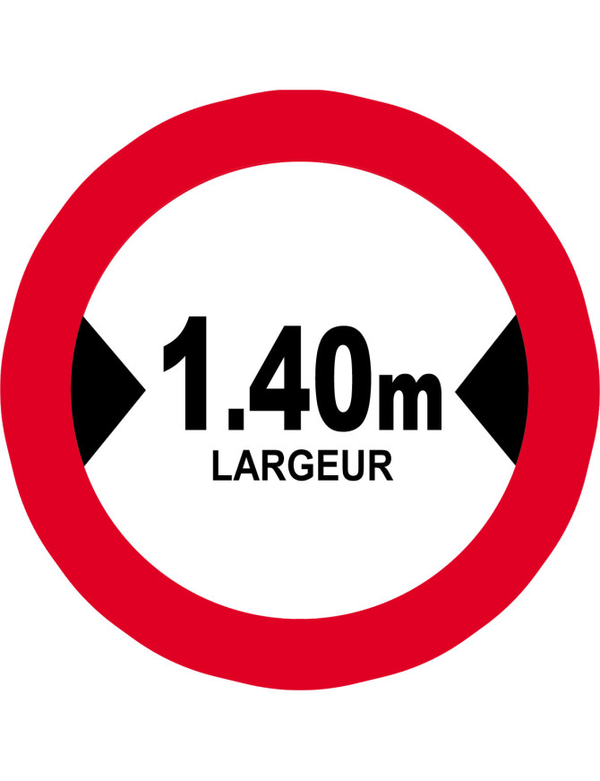 Largeur de passage 1.40m - 20cm - Sticker/autocollant