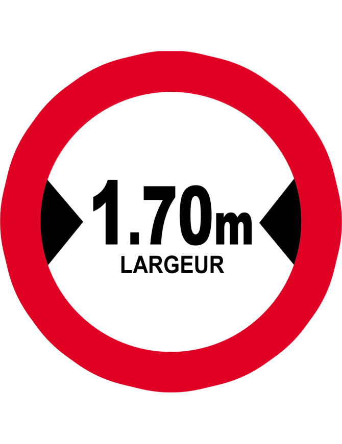 Largeur de passage 1.70m - 10cm - Sticker/autocollant