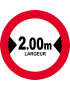 Largeur de passage 2.00m - 5cm - Sticker/autocollant