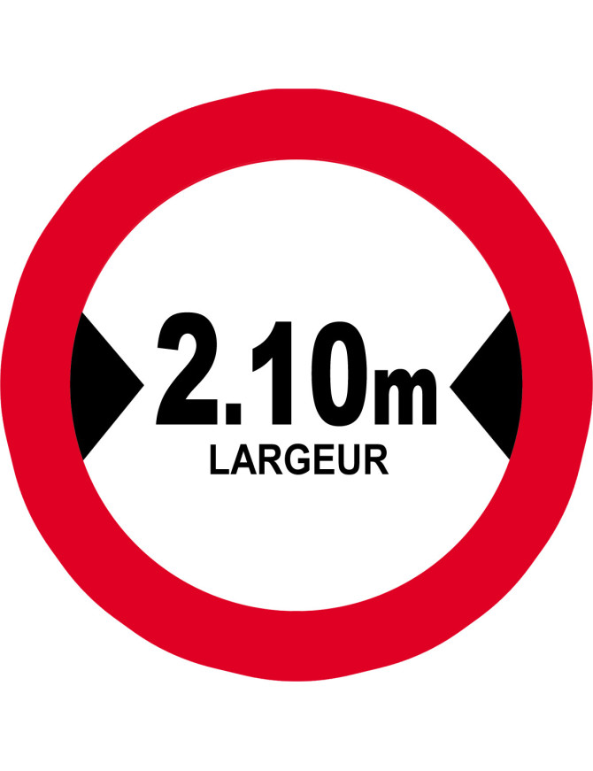 Largeur de passage 2.10m - 15cm - Sticker/autocollant