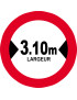 Largeur de passage 3.10m - 20cm - Sticker/autocollant