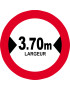 Largeur de passage 3.70m - 10cm - Sticker/autocollant
