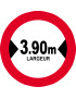 Largeur de passage 3.90m - 20cm - Sticker/autocollant