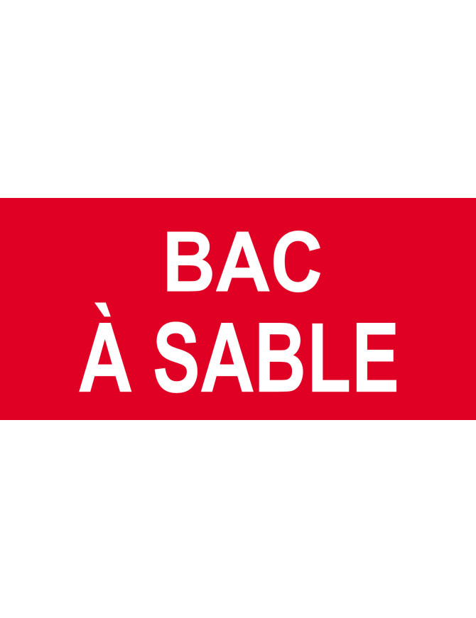 Bac à sable - 30x14cm - Sticker/autocollant