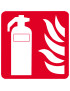 Équipement extincteur d'incendie (15cm) - Sticker/autocollant