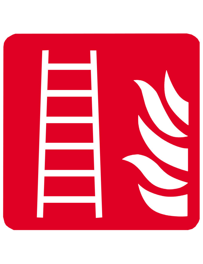 échelle d'incendie (20cm) - Sticker/autocollant