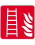 échelle d'incendie (20cm) - Sticker/autocollant
