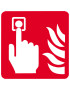 Point d'alarme incendie (20cm) - Sticker/autocollant