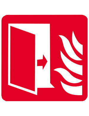 Porte coupe feu (20cm) - Sticker/autocollant