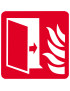 Porte coupe feu (10cm) - Sticker/autocollant