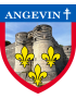 Angevin Croix d'Anjou - 5x4.2cm - Sticker/autocollant